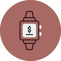 Smartwatch Zahlung Vektor Symbol