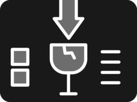 zerbrechliches Vektorsymbol vektor