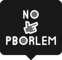 Nein Problem Vektor Symbol