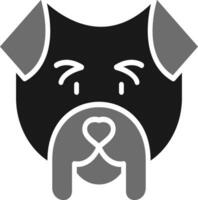 Bulldogge-Vektor-Symbol vektor