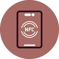 nfc vektor ikon