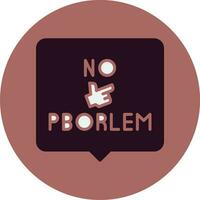 Nein Problem Vektor Symbol