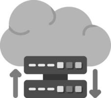 Cloud-Server-Vektorsymbol vektor
