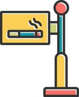 Rauchen Bereich Vektor Symbol
