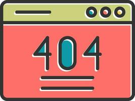 404-Fehlervektorsymbol vektor