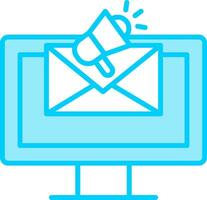 E-Mail-Marketing-Vektorsymbol vektor