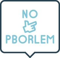 Nein Problem Vektor Symbol