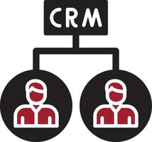 CRM-Vektorsymbol vektor