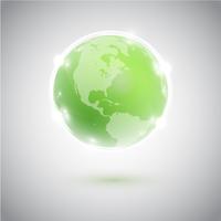 Grön värld, vektor illustration