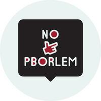 Nein Problem Vektor Symbol