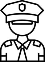 Polizist-Vektor-Symbol vektor