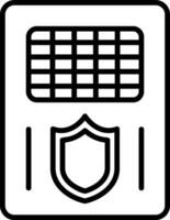 Polizei-Schild-Vektor-Symbol vektor