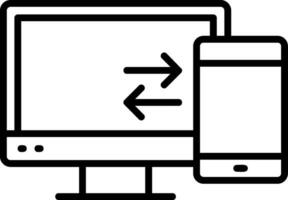 Vektorsymbol für die Datenübertragung vektor