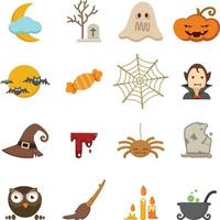 Halloween-Symbole gesetzt vektor