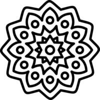 Mandala-Vektor-Symbol vektor