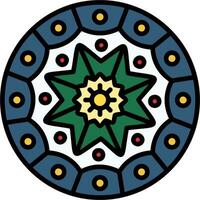 Mandala-Vektor-Symbol vektor