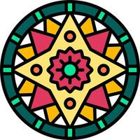 Mandala-Vektor-Symbol vektor