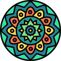 Mandala-Vektor-Symbol vektor