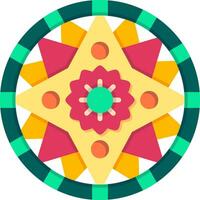 Mandala-Vektor-Symbol vektor