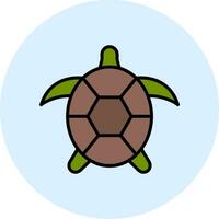 Symbol für Schildkrötenvektor vektor