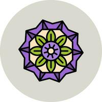 Mandala-Vektor-Symbol vektor