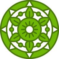 Mandala-Vektor-Symbol vektor