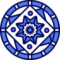 Mandala-Vektor-Symbol vektor