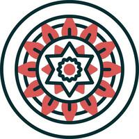 Mandala-Vektor-Symbol vektor