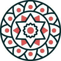 Mandala-Vektor-Symbol vektor