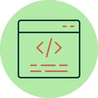 Webbrowser-Vektorsymbol vektor