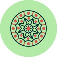 Mandala-Vektor-Symbol vektor