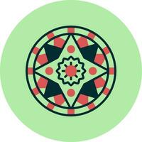 Mandala-Vektor-Symbol vektor