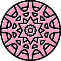 Mandala-Vektor-Symbol vektor