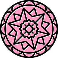 Mandala-Vektor-Symbol vektor