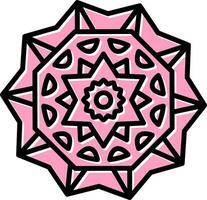 Mandala-Vektor-Symbol vektor