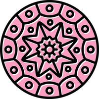 Mandala-Vektor-Symbol vektor