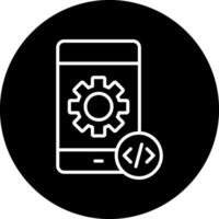 mobil utveckling vektor ikon