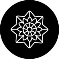 Mandala-Vektor-Symbol vektor