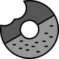 Donut-Vektor-Symbol vektor