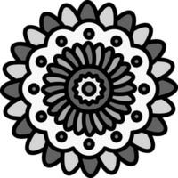 Mandala-Vektor-Symbol vektor