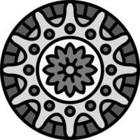 Mandala-Vektor-Symbol vektor