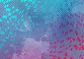 Blau lila kreisförmig Linien abstrakt retro Grunge Hintergrund vektor