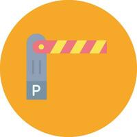 Parkplatz Barriere Vektor Symbol