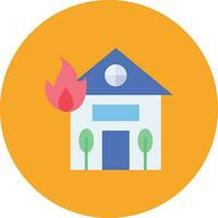 hus brand vektor ikon