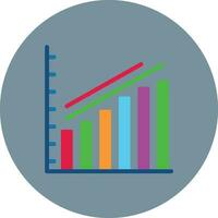 eskalieren Bar Graph Vektor Symbol