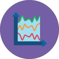 mehrere Linie Graph Vektor Symbol