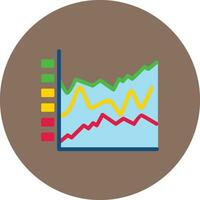 gestapelt Graph Vektor Symbol