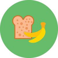 Banane Brot Vektor Symbol
