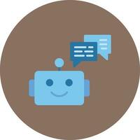 Chat-Bot-Vektorsymbol vektor