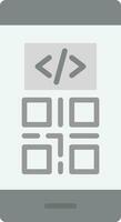 smartphone kodning vektor ikon